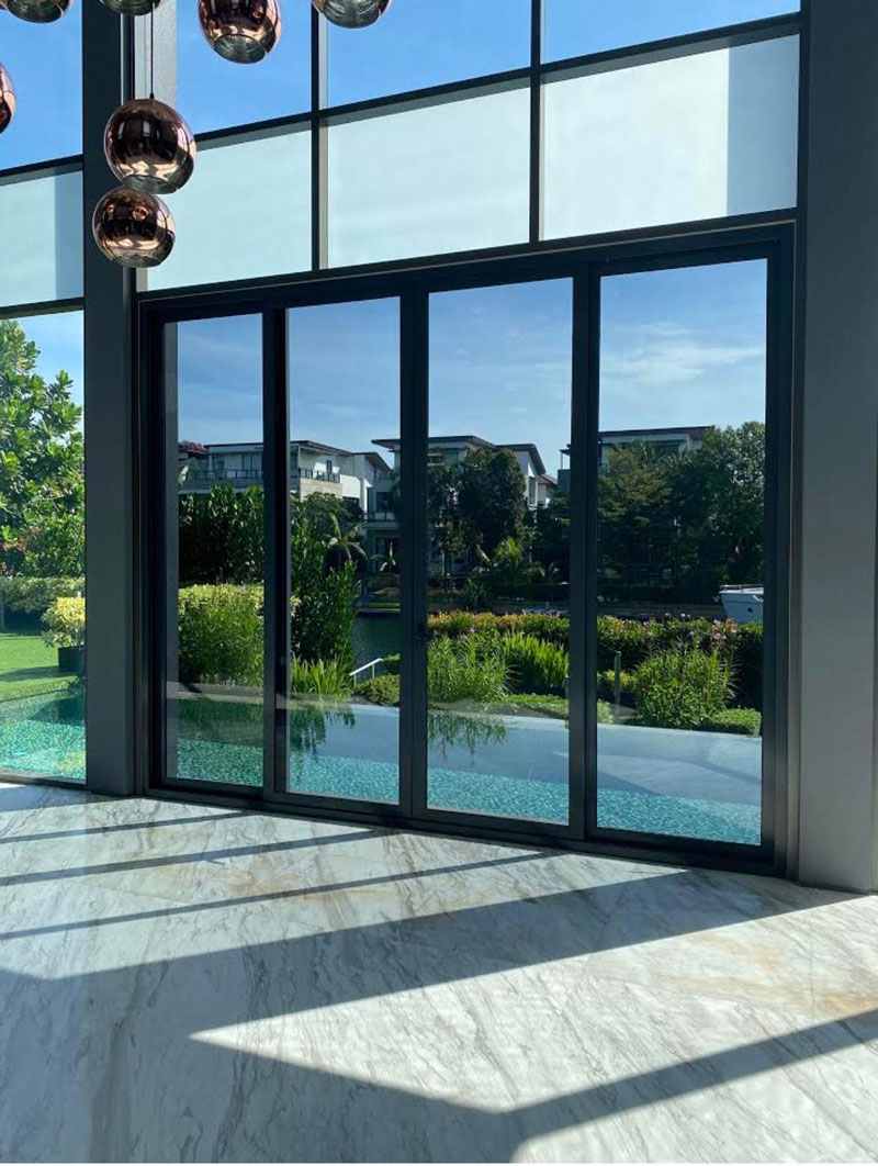 glass sliding door for residential project - 106 Chun Tin Road